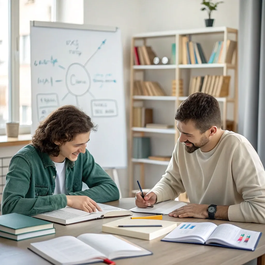 Professional tutoring session in progress